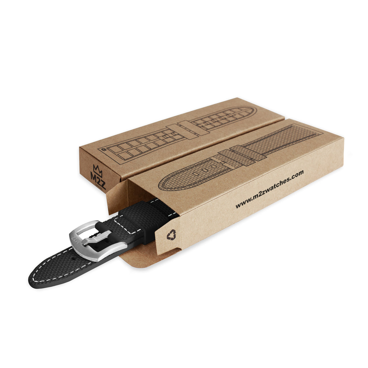 Correa en FKM - negro